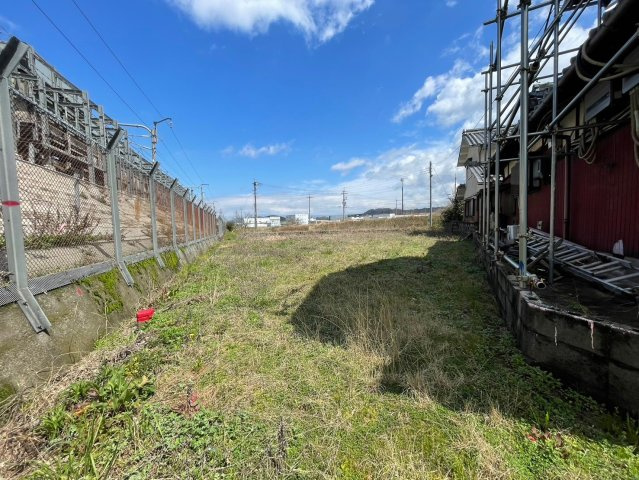 野洲市上屋　建築条件無し売土地の外観