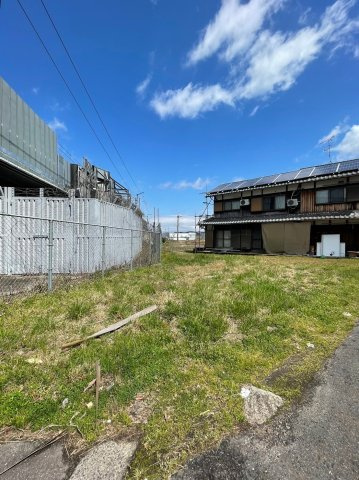 野洲市上屋　建築条件無し売土地の外観