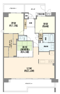 【間取り】 | ルネシーズンズ千里の丘3番館