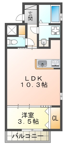パロス明石イーストの間取り
