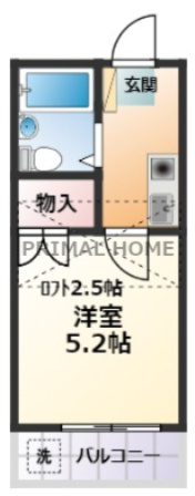 【間取り】 | パレス安西壱番館
