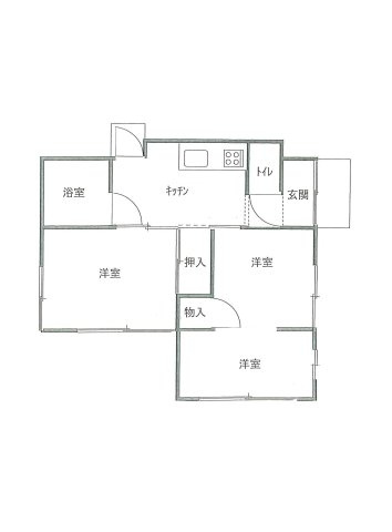 小林兼一貸家の間取り