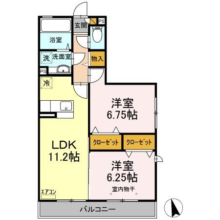 【間取り】 | コーポスカイG