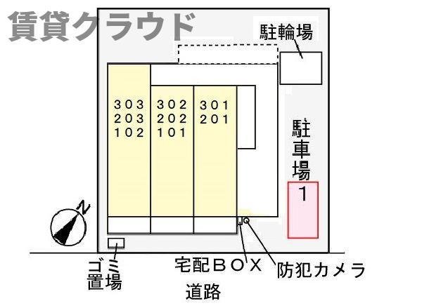 サンライズ　白ゆりの駐車場|駐車場があるので、車を買う予定の方も安心です