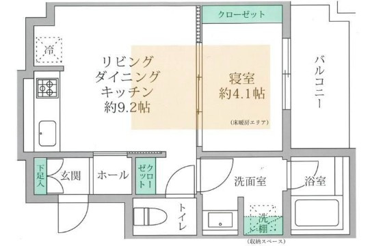 アーバネックス北堀江の間取り