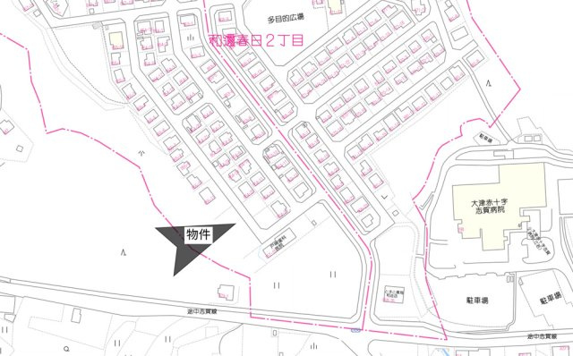 大津市和邇春日３丁目の売地の地図