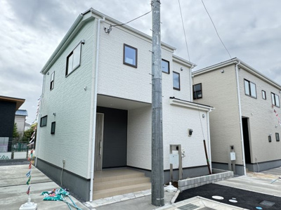 【外観】 | 三郷市上口１丁目新築戸建【彦成小学校：9分】 | 5号棟外観・完成済み内覧可能です！！