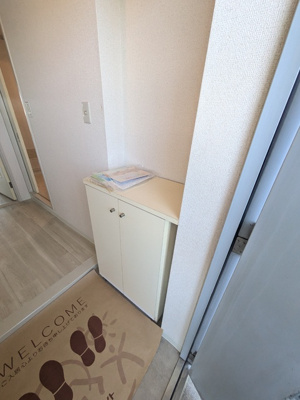 下駄箱があり靴が収納できます
