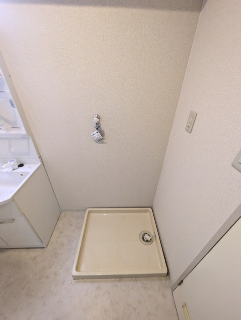 安心の室内洗濯機置き場