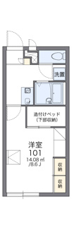 【間取り】 | レオパレスクレール神立 | 画像2
