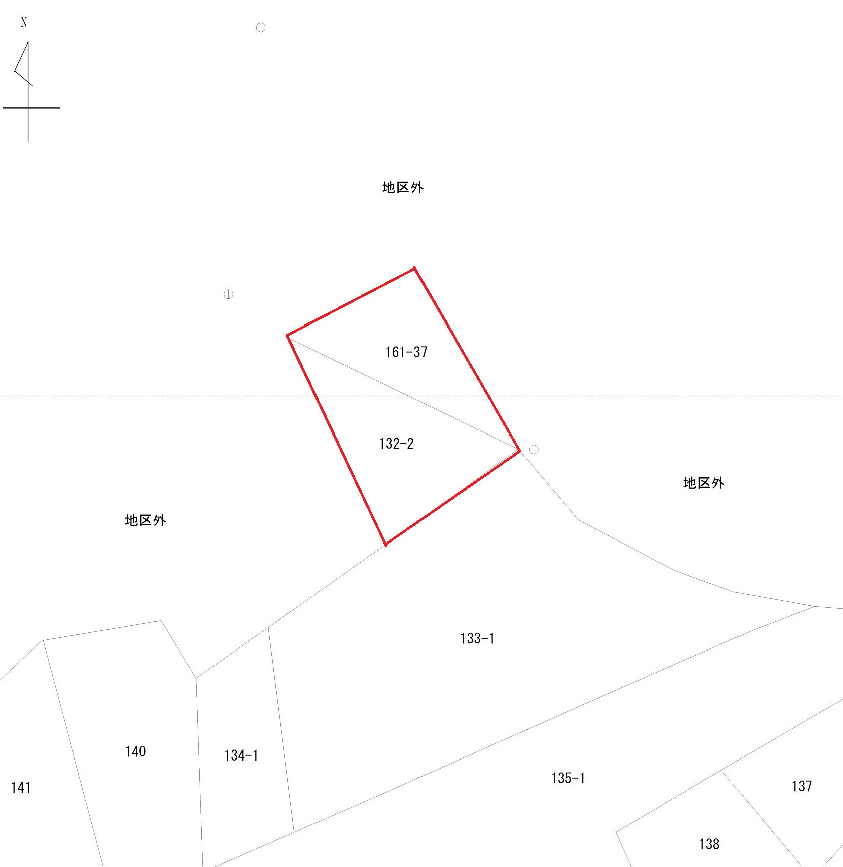 郡山市阿久津町字石橋　土地　資材置き場用地の土地図