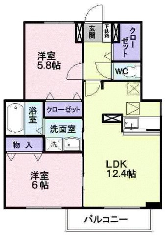 さくらヶ丘Ｃの間取り|間取図