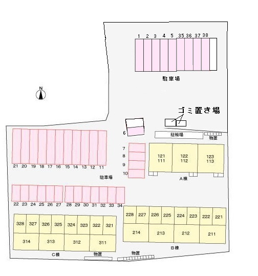 さくらヶ丘Ｃの駐車場|駐車場