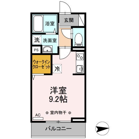 バレンタインハウス温泉町の間取り