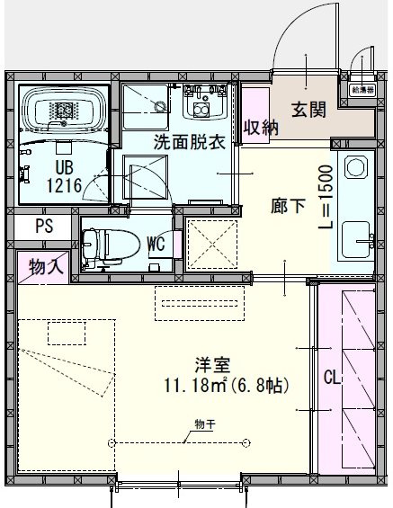 CHACOTT（チャコット）の間取り|★ネット使用料無料★温水洗浄便座★エアコン★オートロック★
