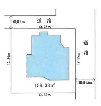 坂戸市伊豆の山町中古戸建の区画図