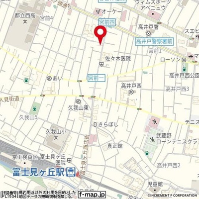 【地図】 | ペガサスマンション富士見ケ丘