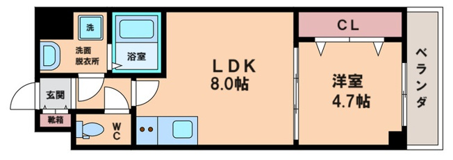 【間取り】 | グランパシフィック桃谷