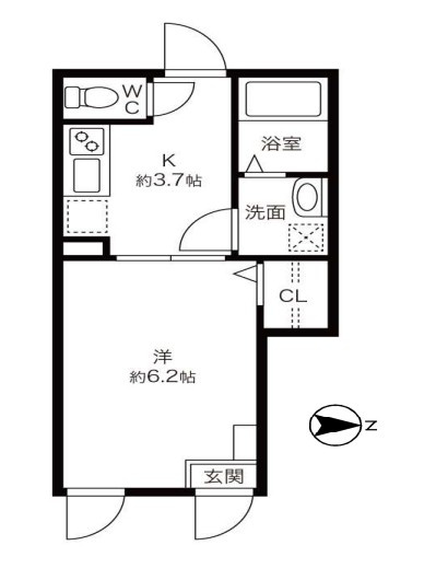 MELDIA上荻3丁目No2の間取り