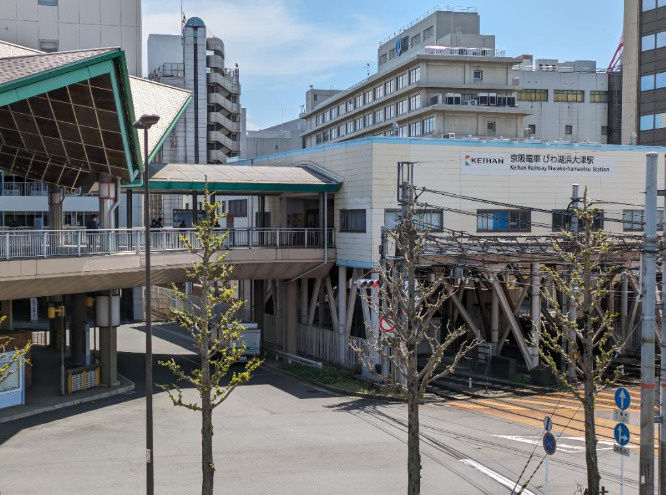 大津市浜大津４丁目の店舗一部の周辺