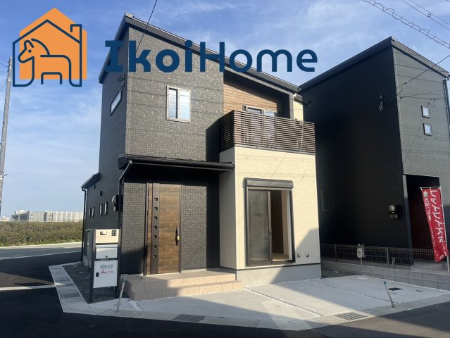 明石市第1大久保町八木　I号棟　新築戸建の外観|敷地内には2台駐車可能です。角地で周辺道路も広いです。大久保駅まで14分と近く非常に便利です。