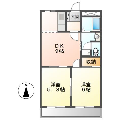【間取り】 | たんぽぽハウスＡ棟