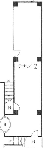 大津市西の庄の店舗事務所の間取り
