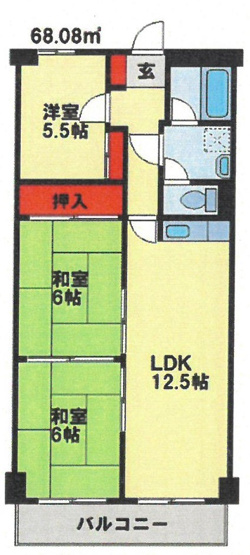 【間取り】 | チュリス若松