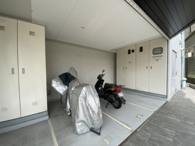 【駐車場】 | セルアージュ藤沢エクシール | バイク置場