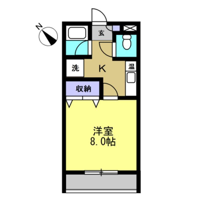 コーポならわの間取り