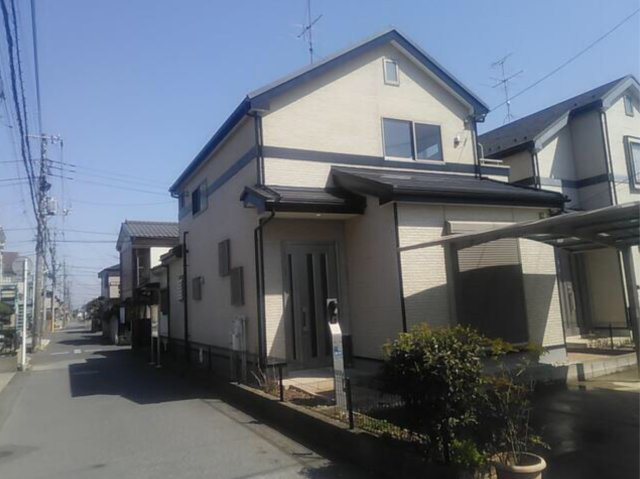 中古戸建　柏市常盤台の前面道路含む現地写真
