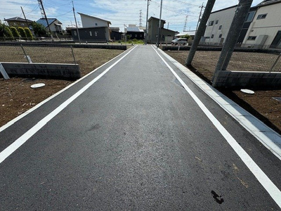 【周辺】 | 太田市新田村田町　土地　D区画 | 進入路（西から撮影）☆