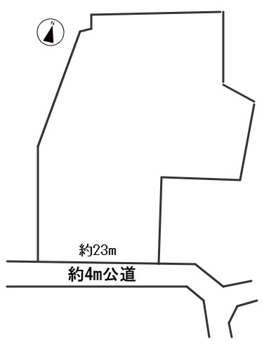 ５７７８３　岐阜市西改田村前土地の区画図