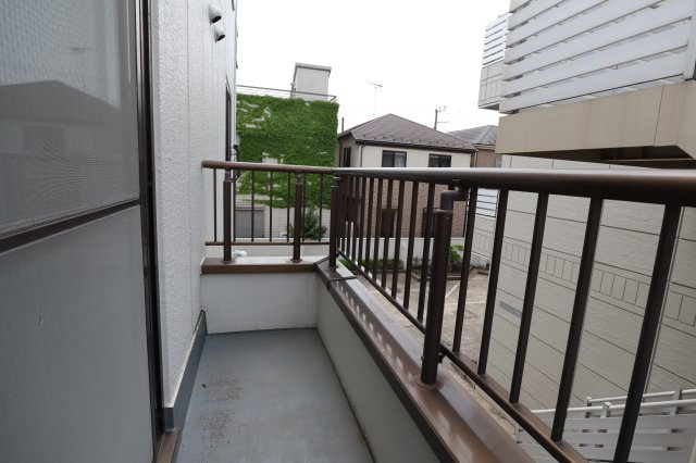 小栗原ハイツのバルコニー