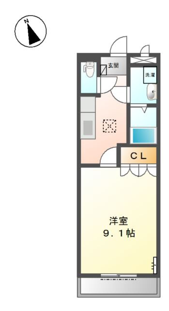 レジデンスＥ＆Ｒの間取り