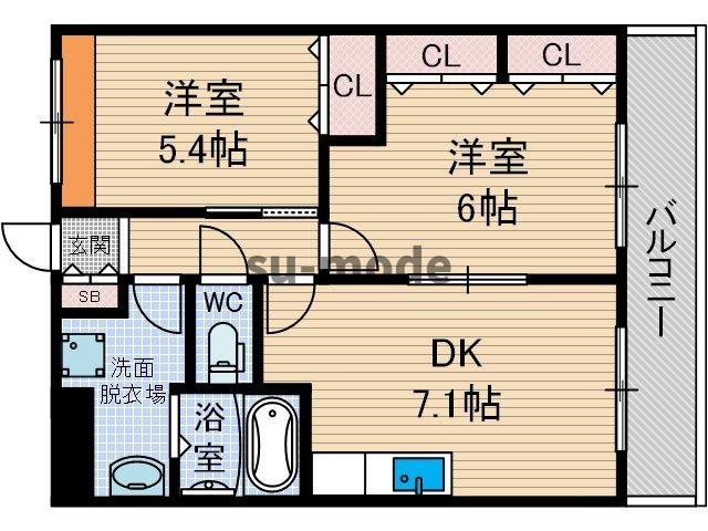 パルハイム郡山の間取り