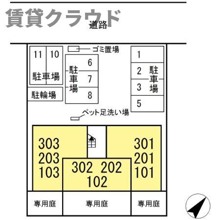 ラシーヌの区画図