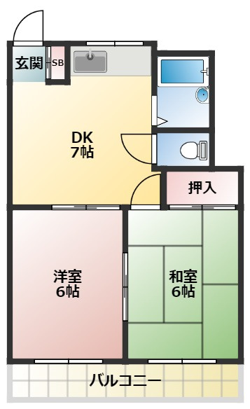 マンションシラヌイの間取り