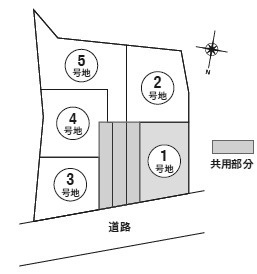 【区画図】 | 池田市五月丘５丁目　新築戸建　１号地