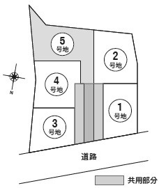 【区画図】 | 池田市五月丘５丁目　新築戸建　５号地