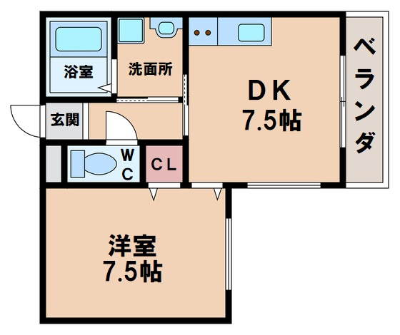 【間取り】 | クィーンライフ桑津