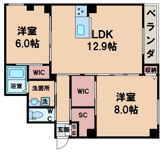 【間取り】 | ユーパレス桑津