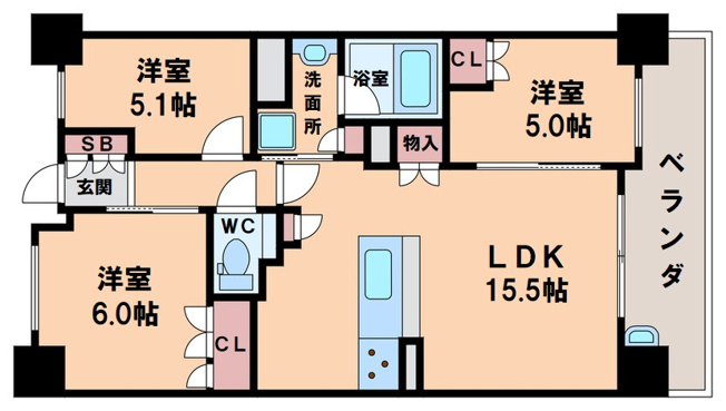【間取り】 | パークナード阿倍野天王寺南レーヴ