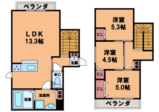 【間取り】 | プロフーデュ美章園