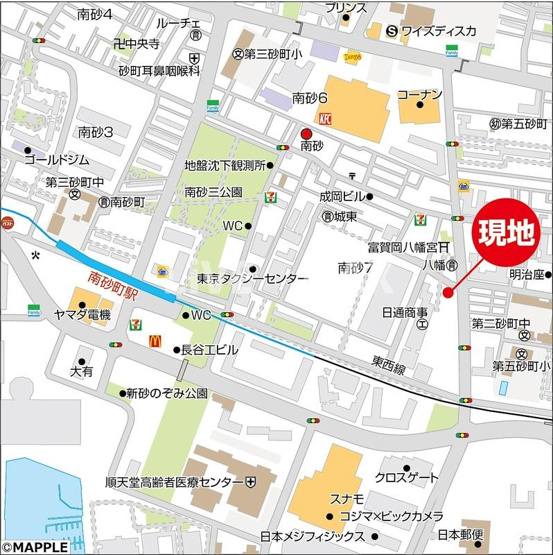 【地図】プライマル南砂