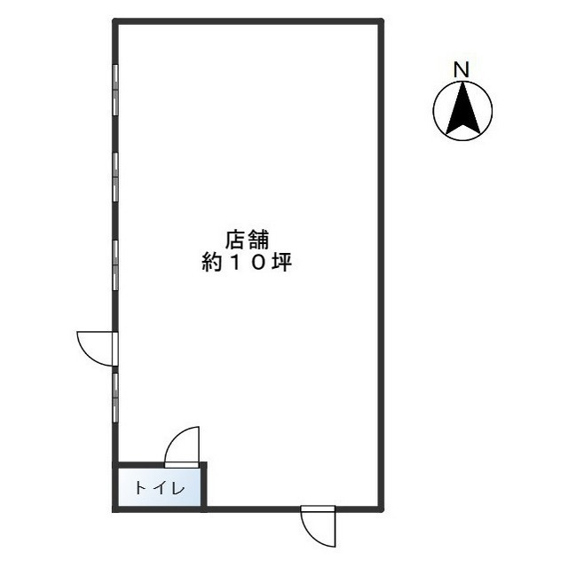 大垣市花園町１丁目の店舗一部の間取り