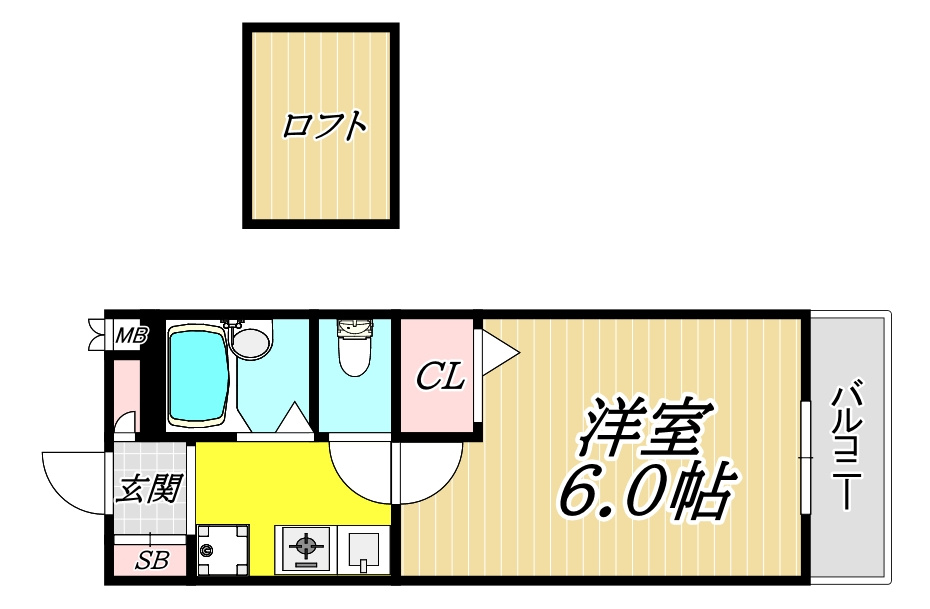 ハッピー塚口の間取り