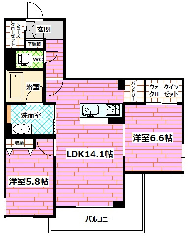 メゾン府中南の間取り