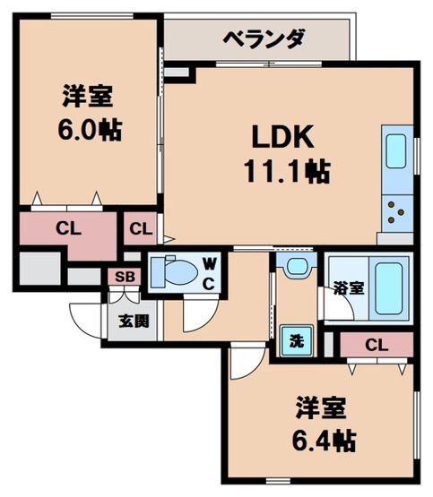 【間取り】 | カーサ松崎町