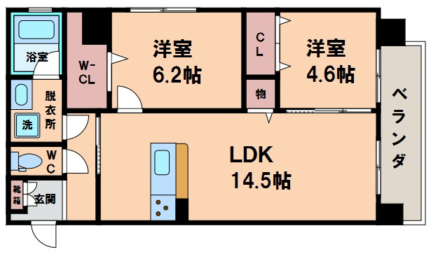 【間取り】 | アンシャンテ松崎町